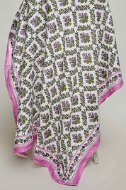 Sylvie Hand Block Print Scarf - Westly