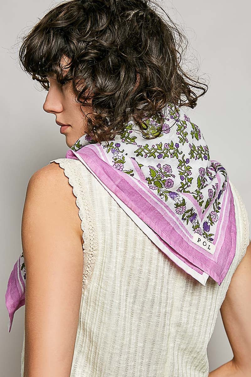Sylvie Hand Block Print Scarf - Westly