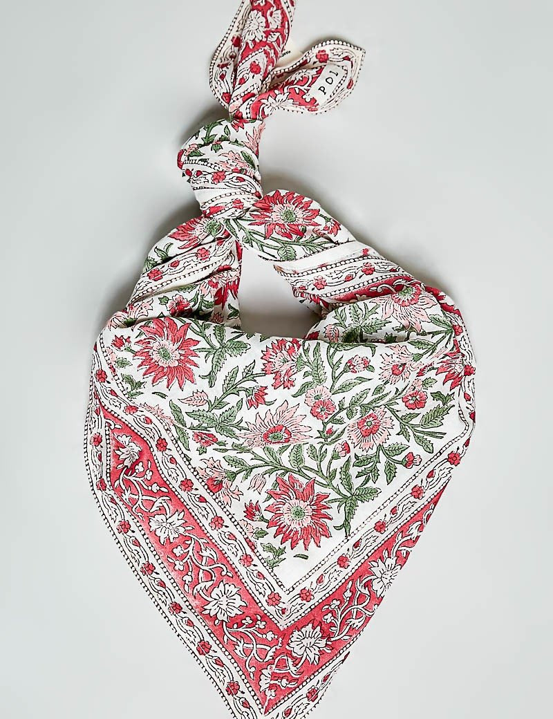 Sylvie Hand Block Print Scarf - Westly