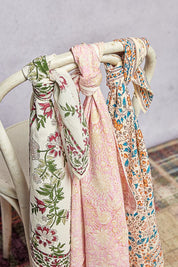 Sylvie Hand Block Print Scarf - Westly