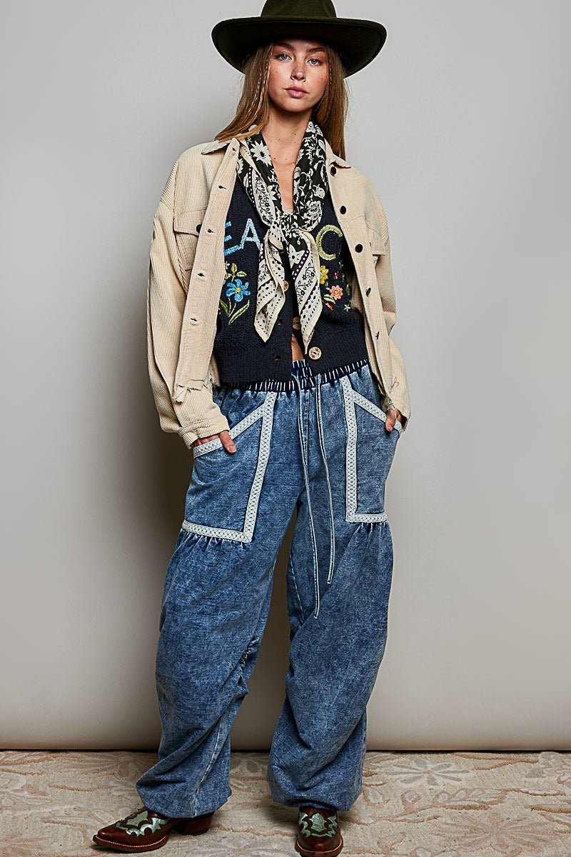 Sylvie Hand Block Print Scarf - Westly