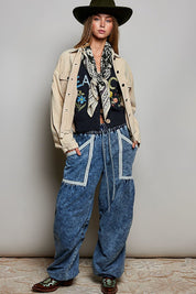 Sylvie Hand Block Print Scarf - Westly