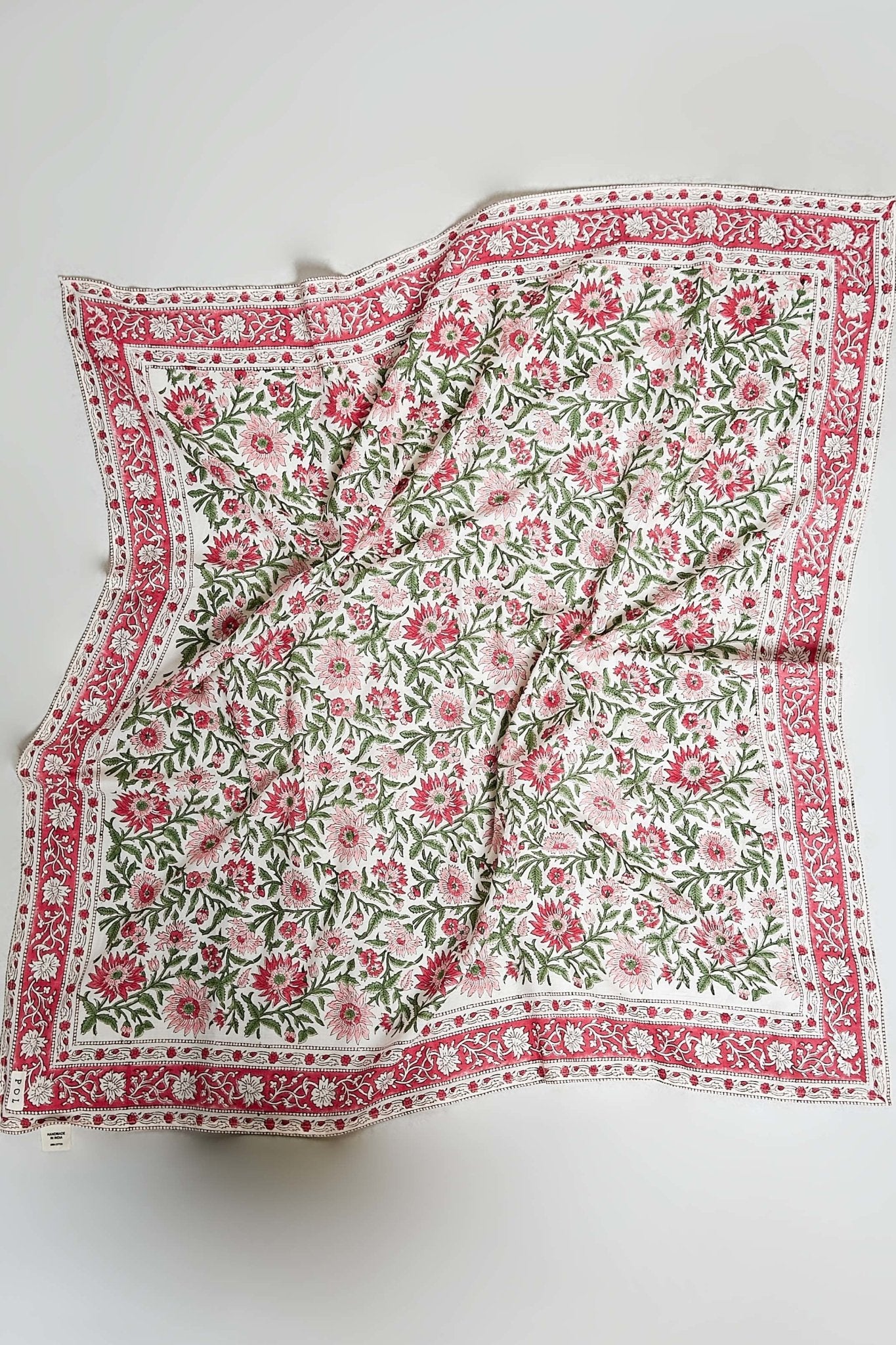 Sylvie Hand Block Print Scarf - Westly