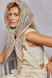 Sylvie Hand Block Print Scarf - Westly