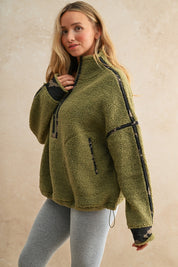 Tahoe Camo Contrast Fleece Pullover - Westly