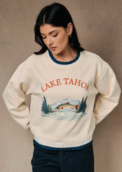 Tahoe Time Contrast Trim Graphic Sweatshirt - Westly
