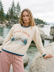 Tahoe Time Contrast Trim Graphic Sweatshirt - Westly