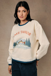 Tahoe Time Contrast Trim Graphic Sweatshirt - Westly