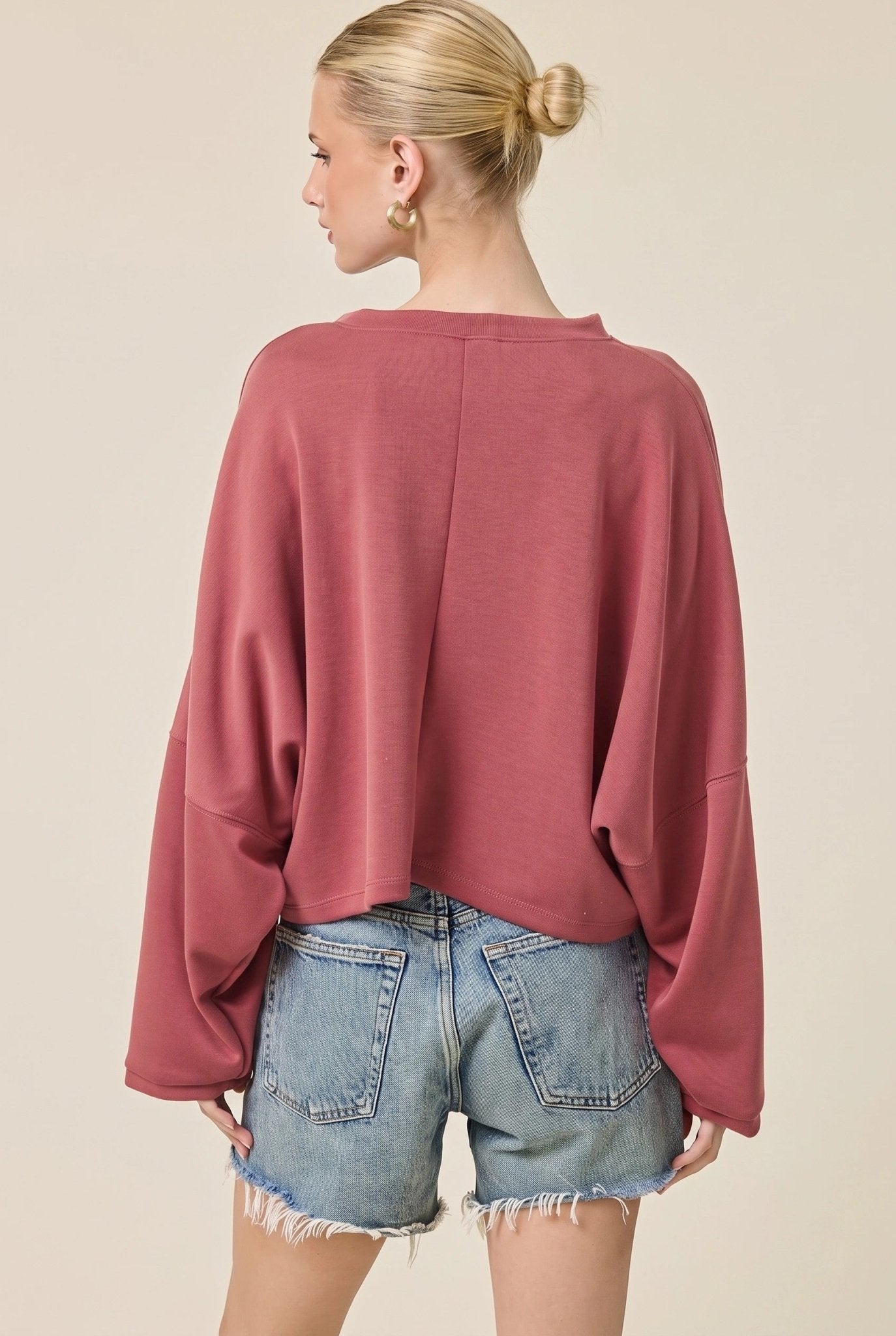 Take A Breather Oversized Scuba Pullover - Westly