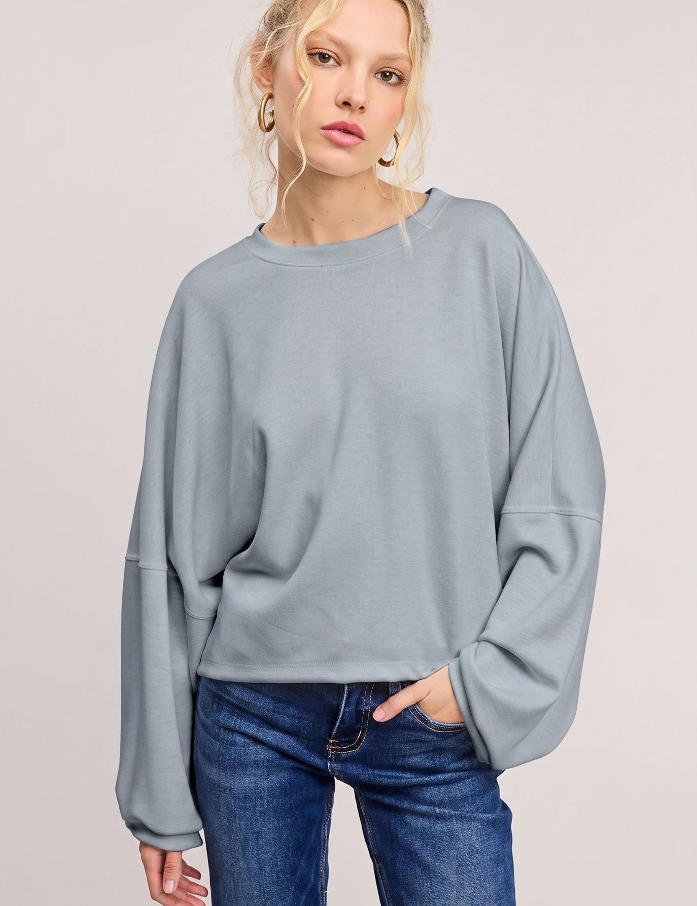 Take A Breather Oversized Scuba Pullover - Westly