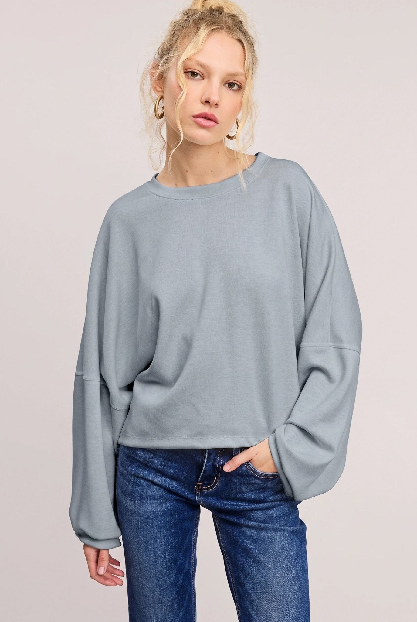 Take A Breather Oversized Scuba Pullover - Westly