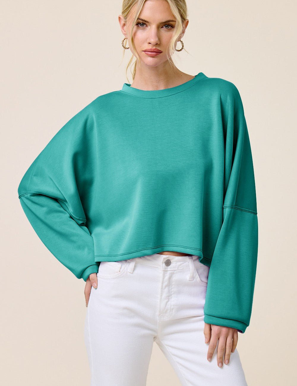 Take A Breather Oversized Scuba Pullover - Westly