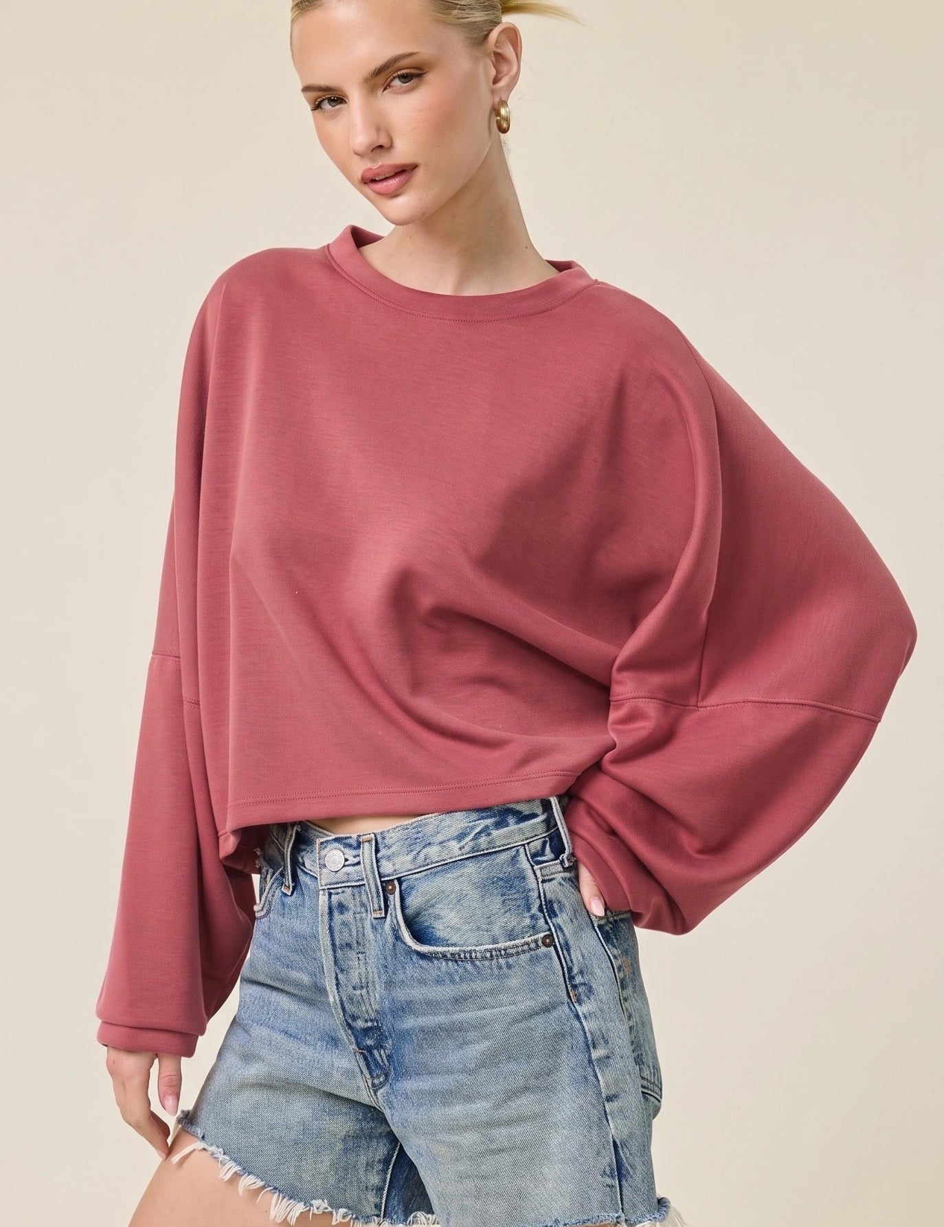 Take A Breather Oversized Scuba Pullover - Westly