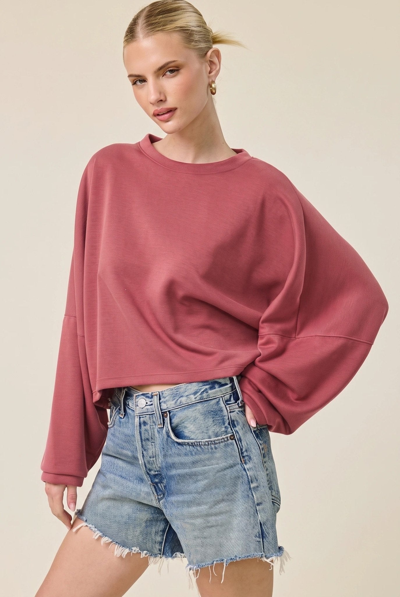 Take A Breather Oversized Scuba Pullover - Westly