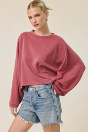 Take A Breather Oversized Scuba Pullover - Westly