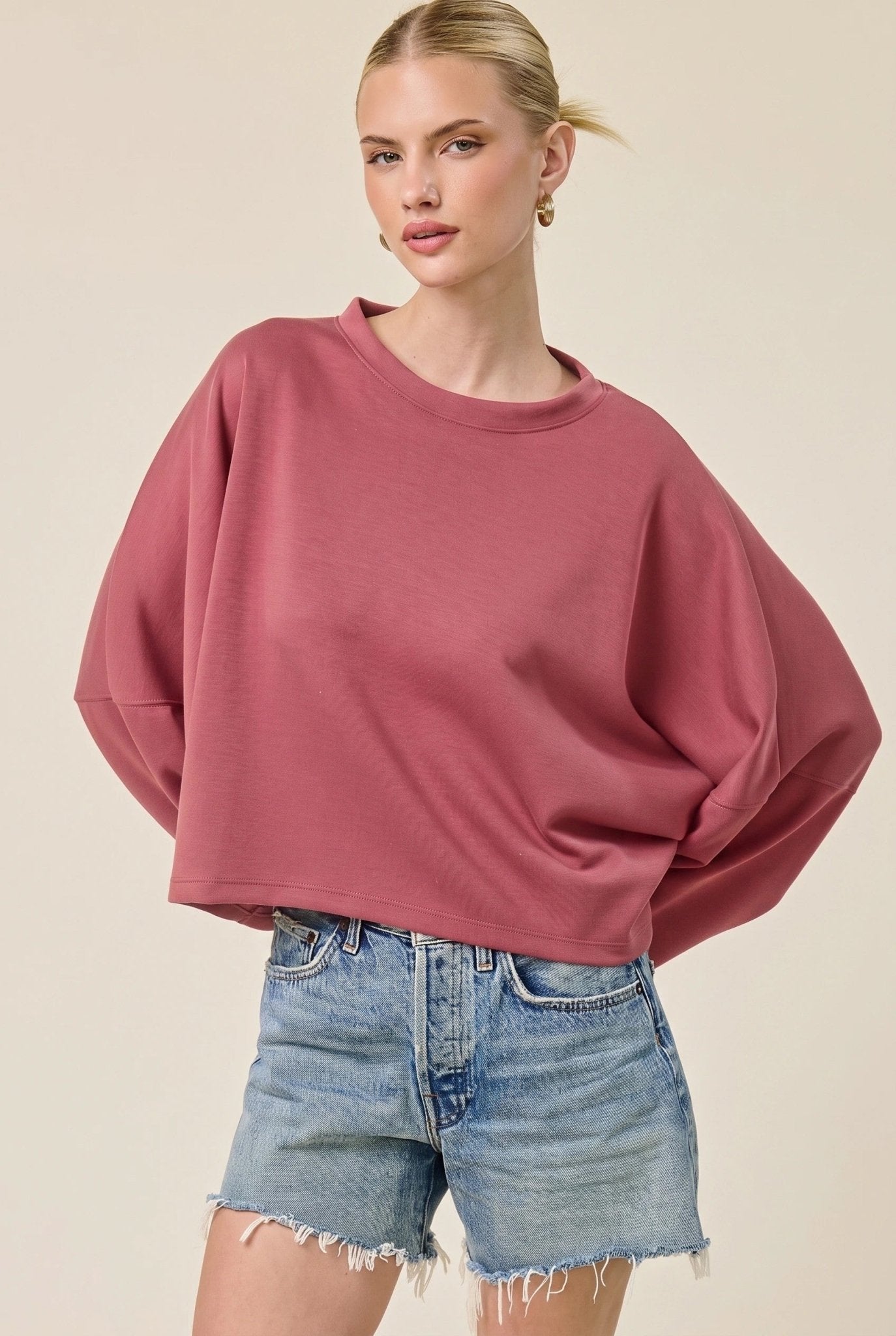 Take A Breather Oversized Scuba Pullover - Westly