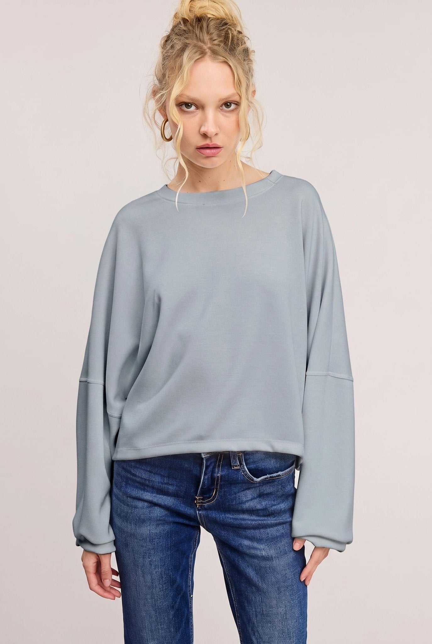 Take A Breather Oversized Scuba Pullover - Westly