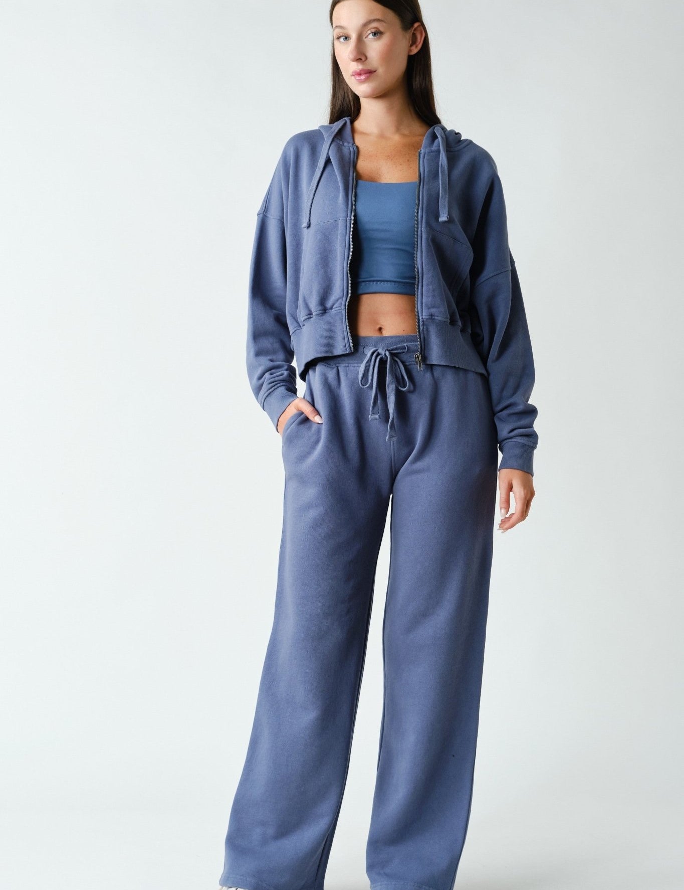 Take Five Washed Wide Leg Sweatpants - Westly