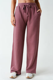 Take Five Washed Wide Leg Sweatpants - Westly