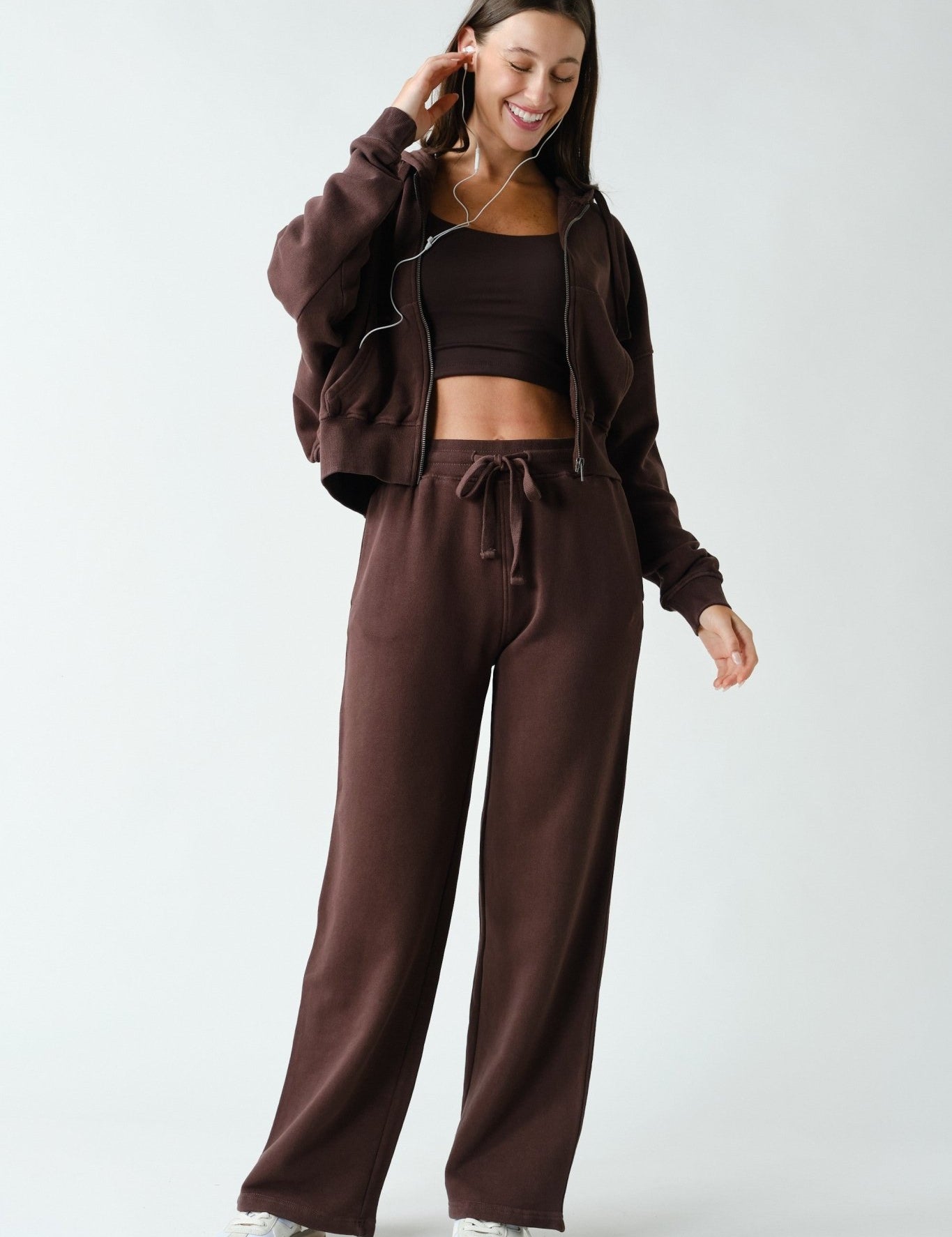 Take Five Washed Wide Leg Sweatpants - Westly