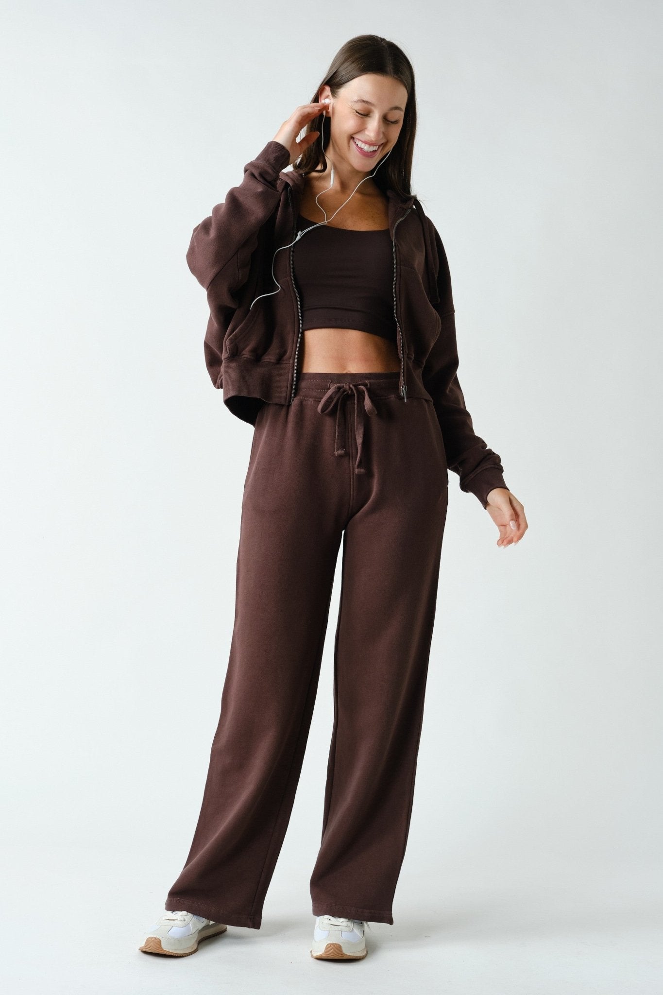 Take Five Washed Wide Leg Sweatpants - Westly