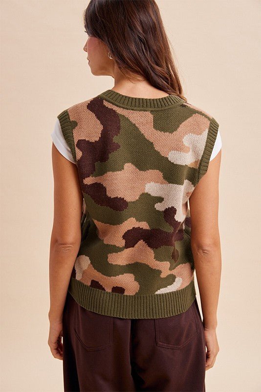 Talulah Camouflage Sweater Vest - Westly