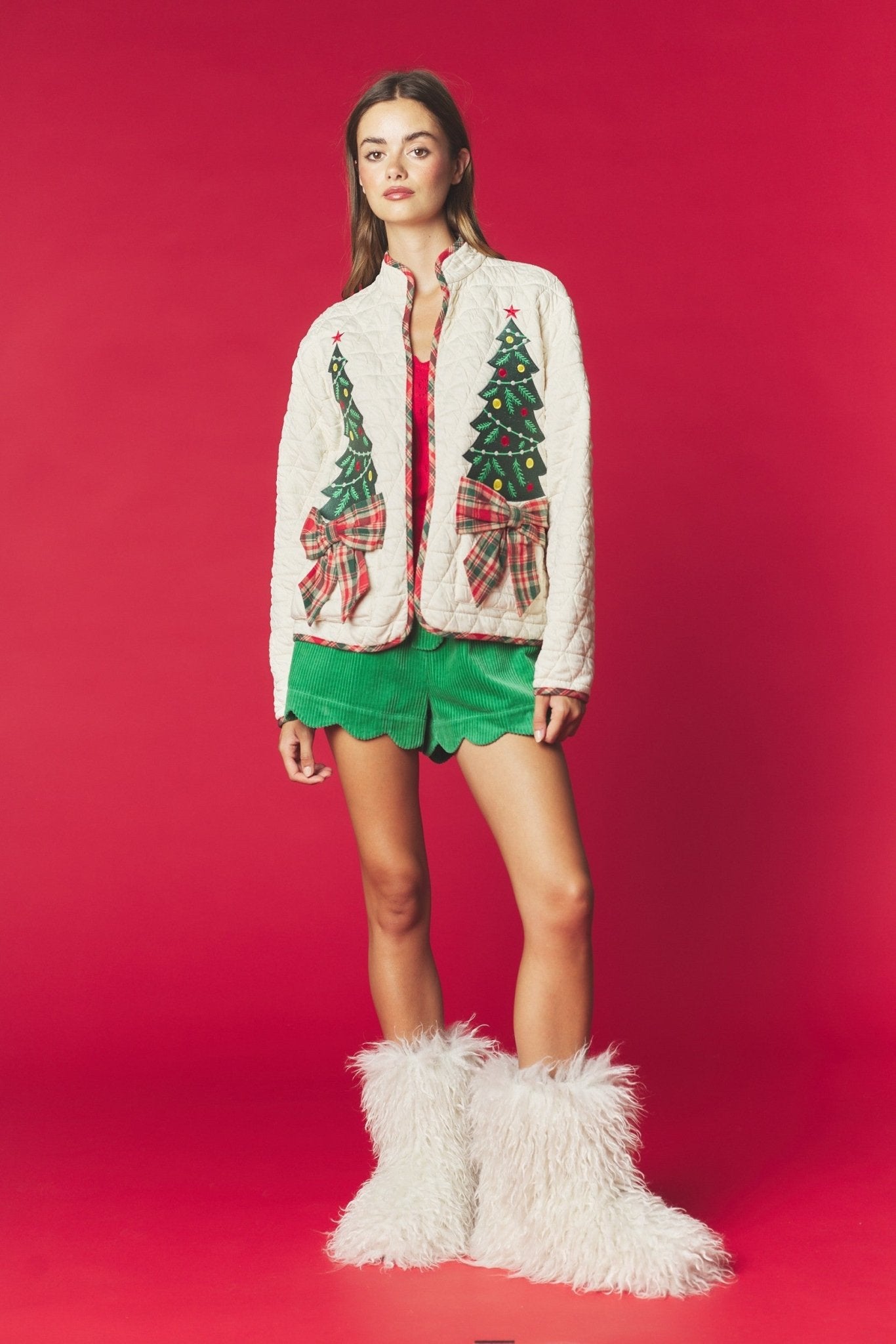 Tannenbaum Christmas Tree Quilted Jacket - Westly