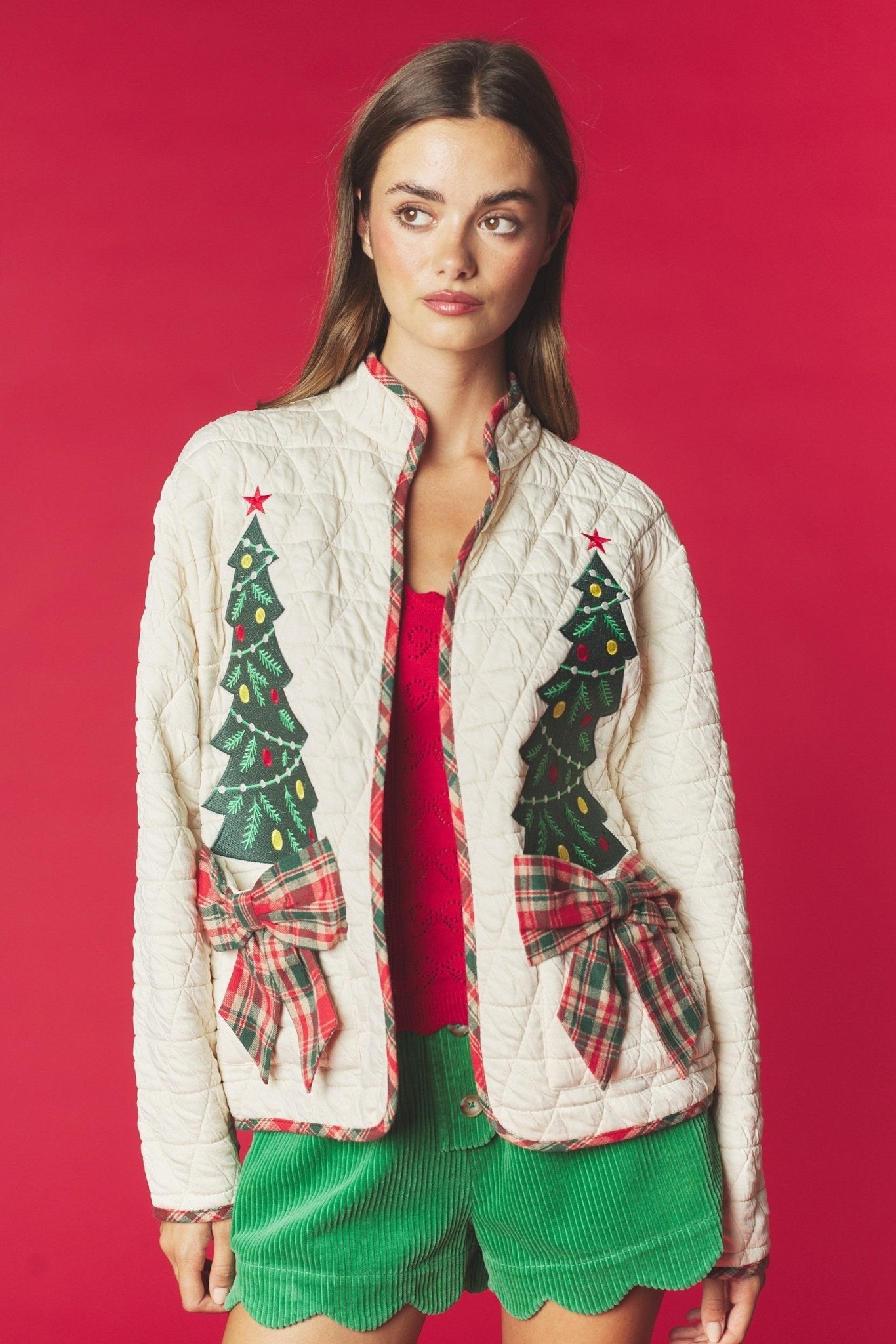 Tannenbaum Christmas Tree Quilted Jacket - Westly