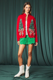 Tannenbaum Christmas Tree Quilted Jacket - Westly