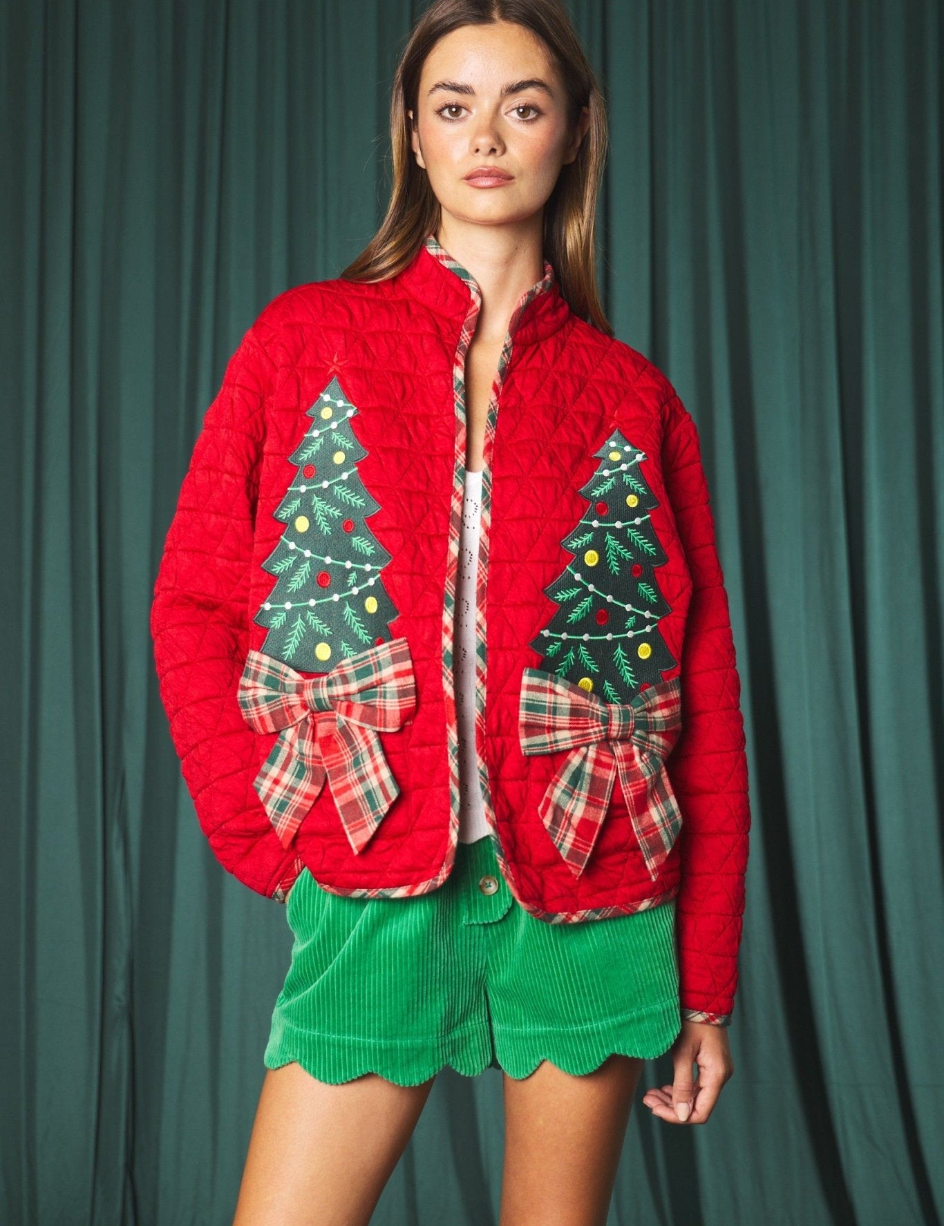 Tannenbaum Christmas Tree Quilted Jacket - Westly