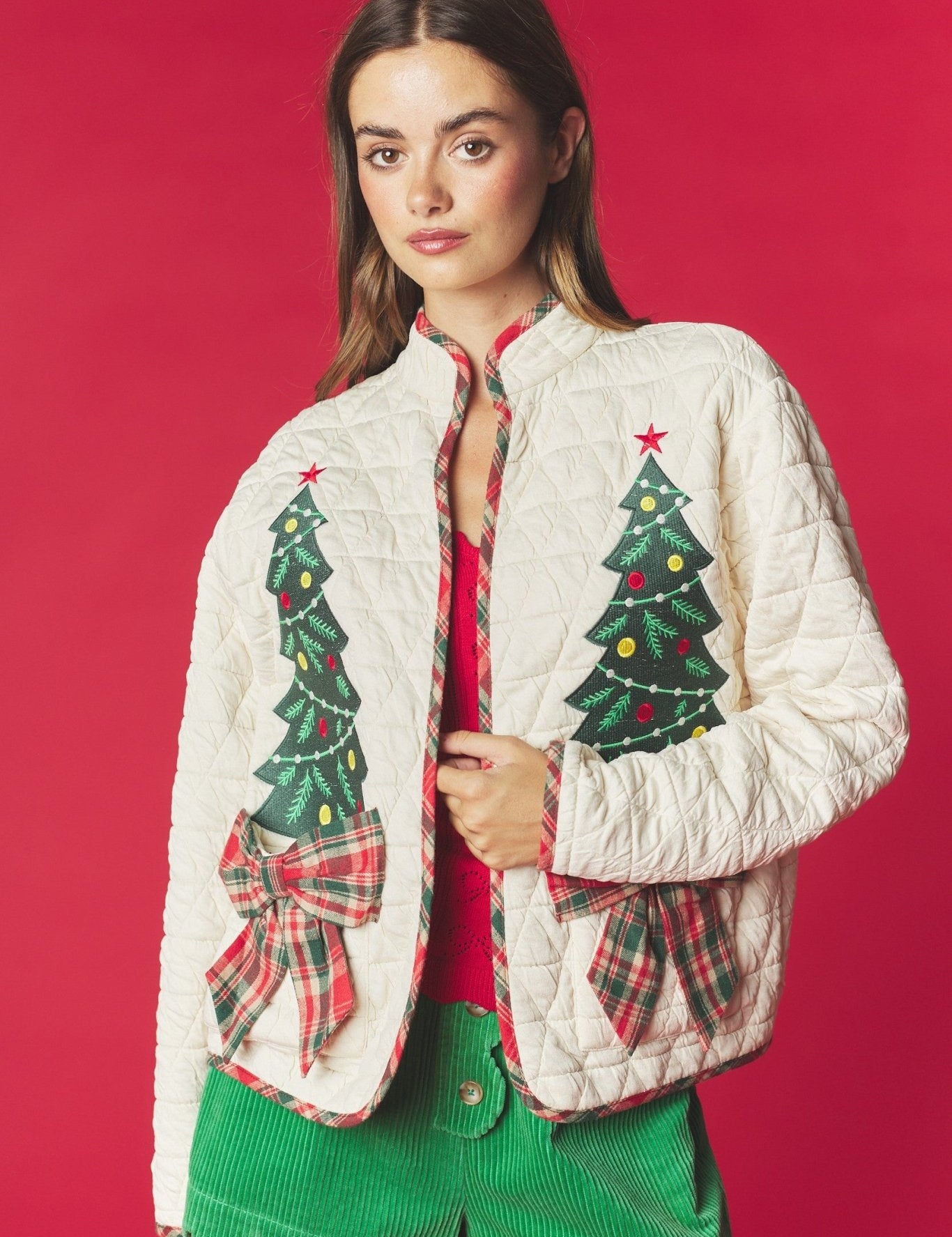 Tannenbaum Christmas Tree Quilted Jacket - Westly
