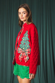 Tannenbaum Christmas Tree Quilted Jacket - Westly