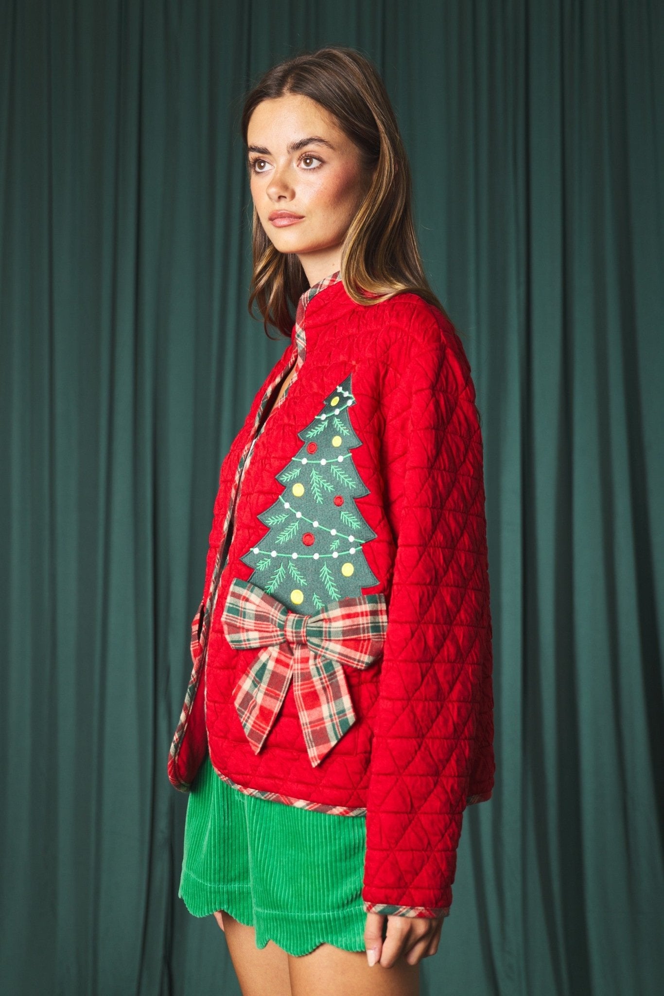 Tannenbaum Christmas Tree Quilted Jacket - Westly