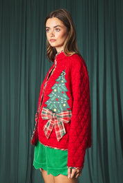 Tannenbaum Christmas Tree Quilted Jacket - Westly