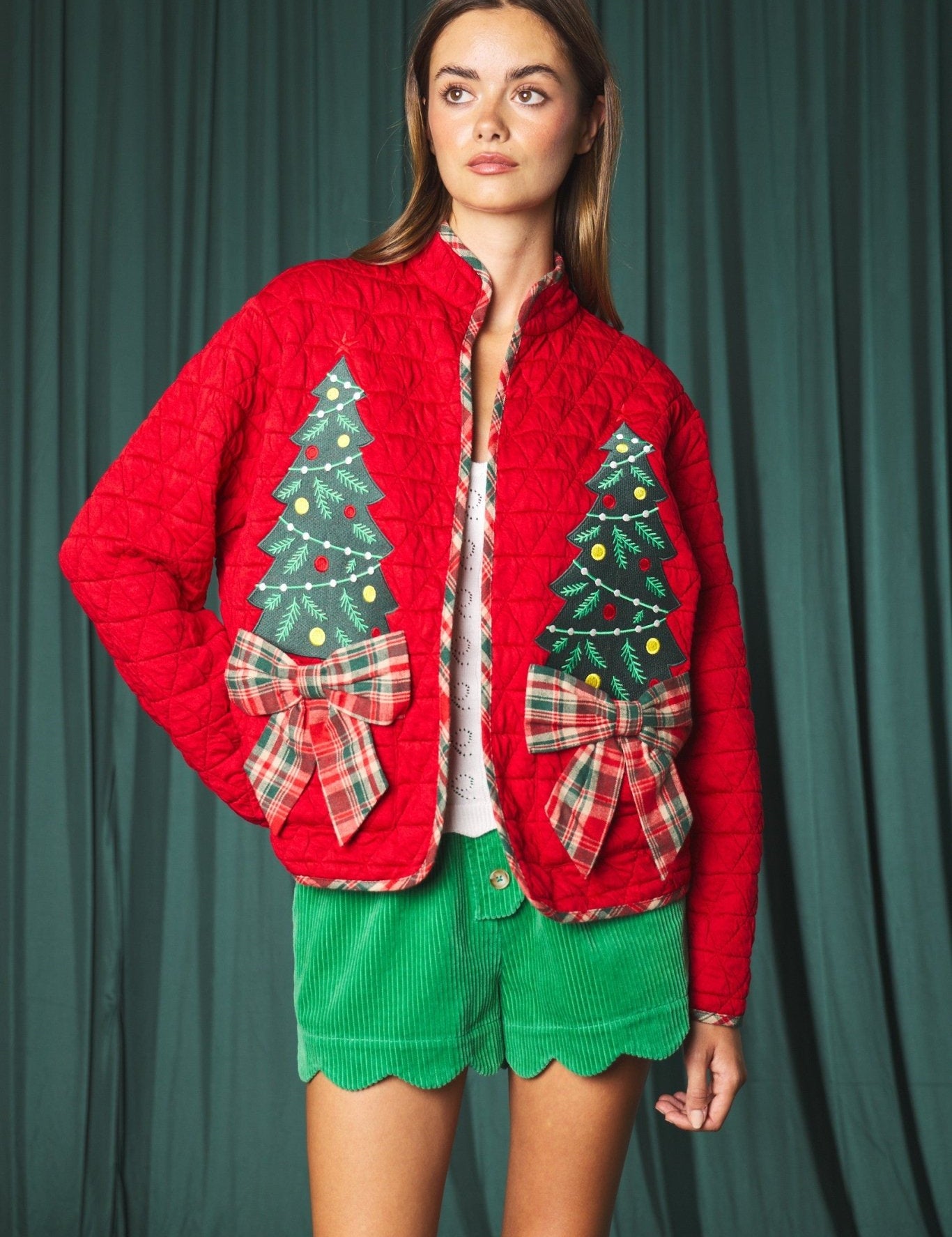 Tannenbaum Christmas Tree Quilted Jacket - Westly