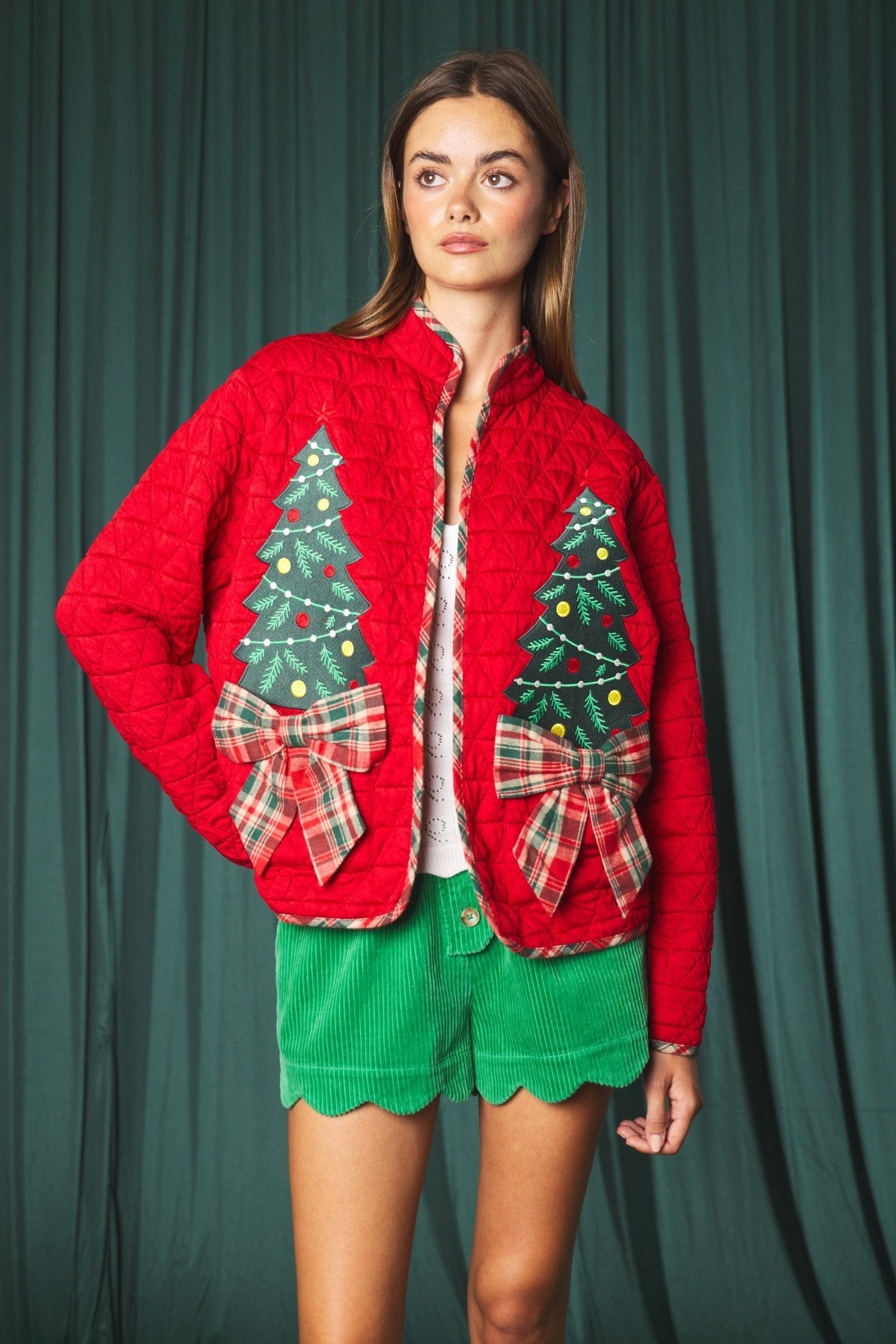 Tannenbaum Christmas Tree Quilted Jacket - Westly