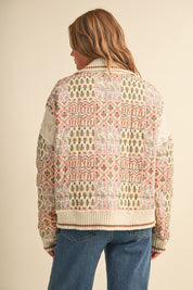Tapestry House Floral Toggle Jacket in Warm Sand Floral - product photo 10