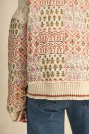 Tapestry House Floral Toggle Jacket in Warm Sand Floral - product photo 14