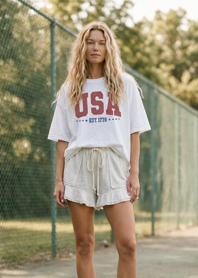 Team USA Oversized Graphic Tee - Westly