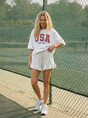 Team USA Oversized Graphic Tee - Westly