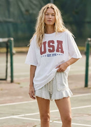 Team USA Oversized Graphic Tee - Westly