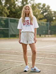 Team USA Oversized Graphic Tee - Westly