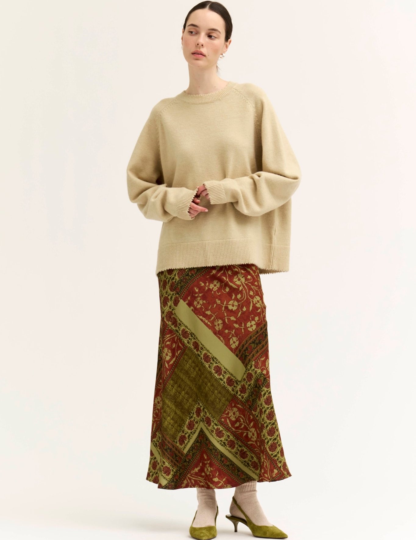 Tessera Printed Slip Skirt - Westly