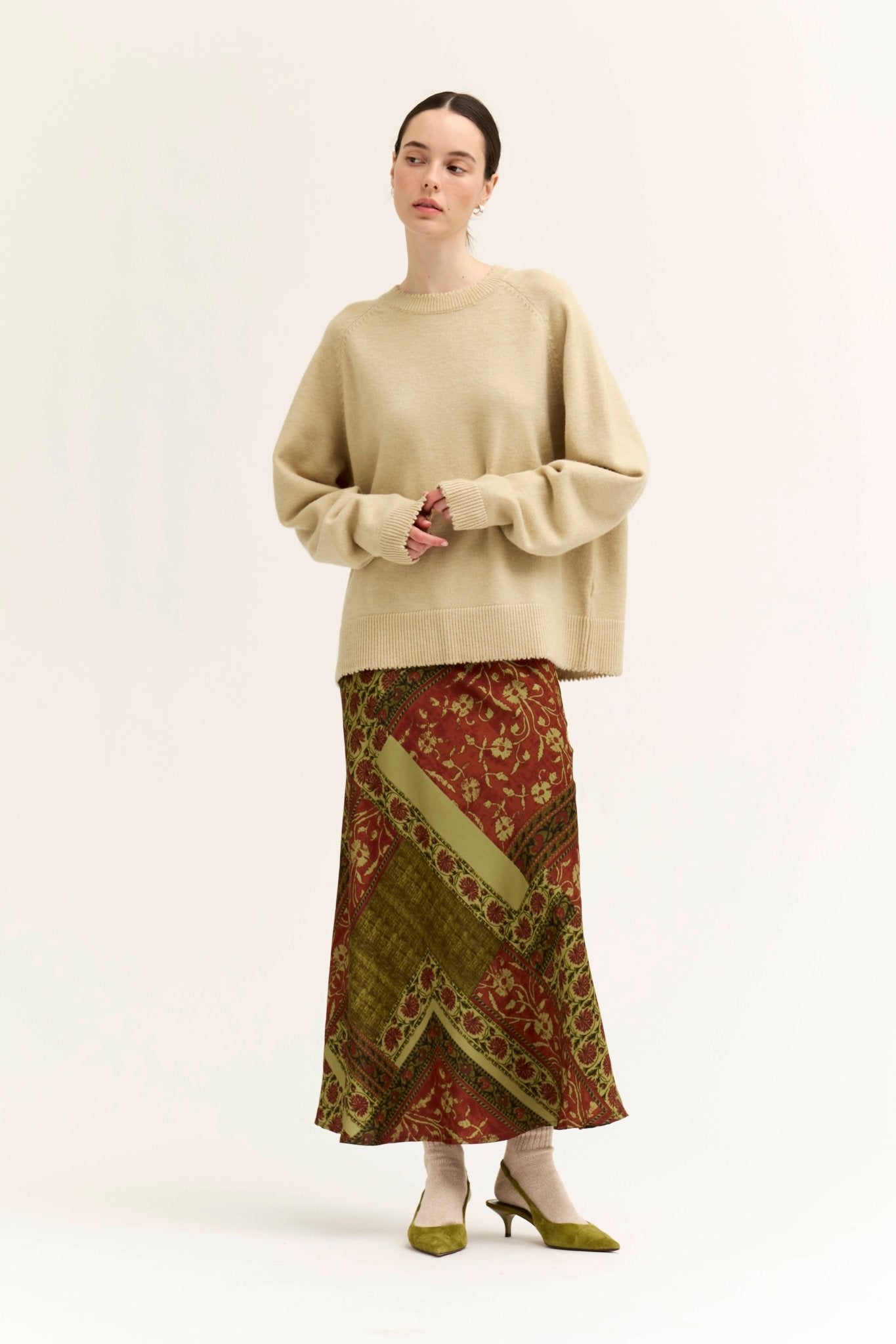 Tessera Printed Slip Skirt - Westly