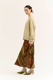 Tessera Printed Slip Skirt - Westly