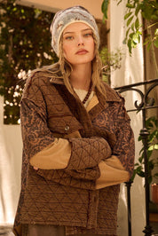 Textile House Paisley Quilted Shacket - Westly