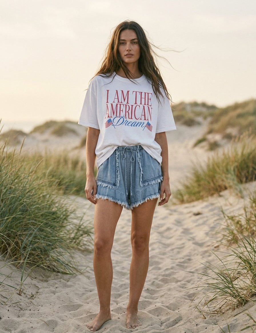 The American Dream Oversized Graphic Tee - Westly