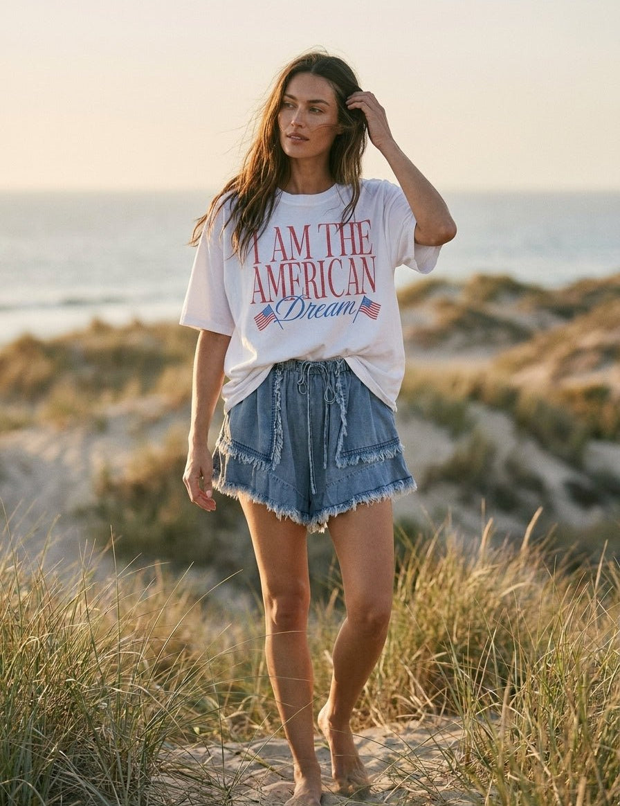 The American Dream Oversized Graphic Tee - Westly