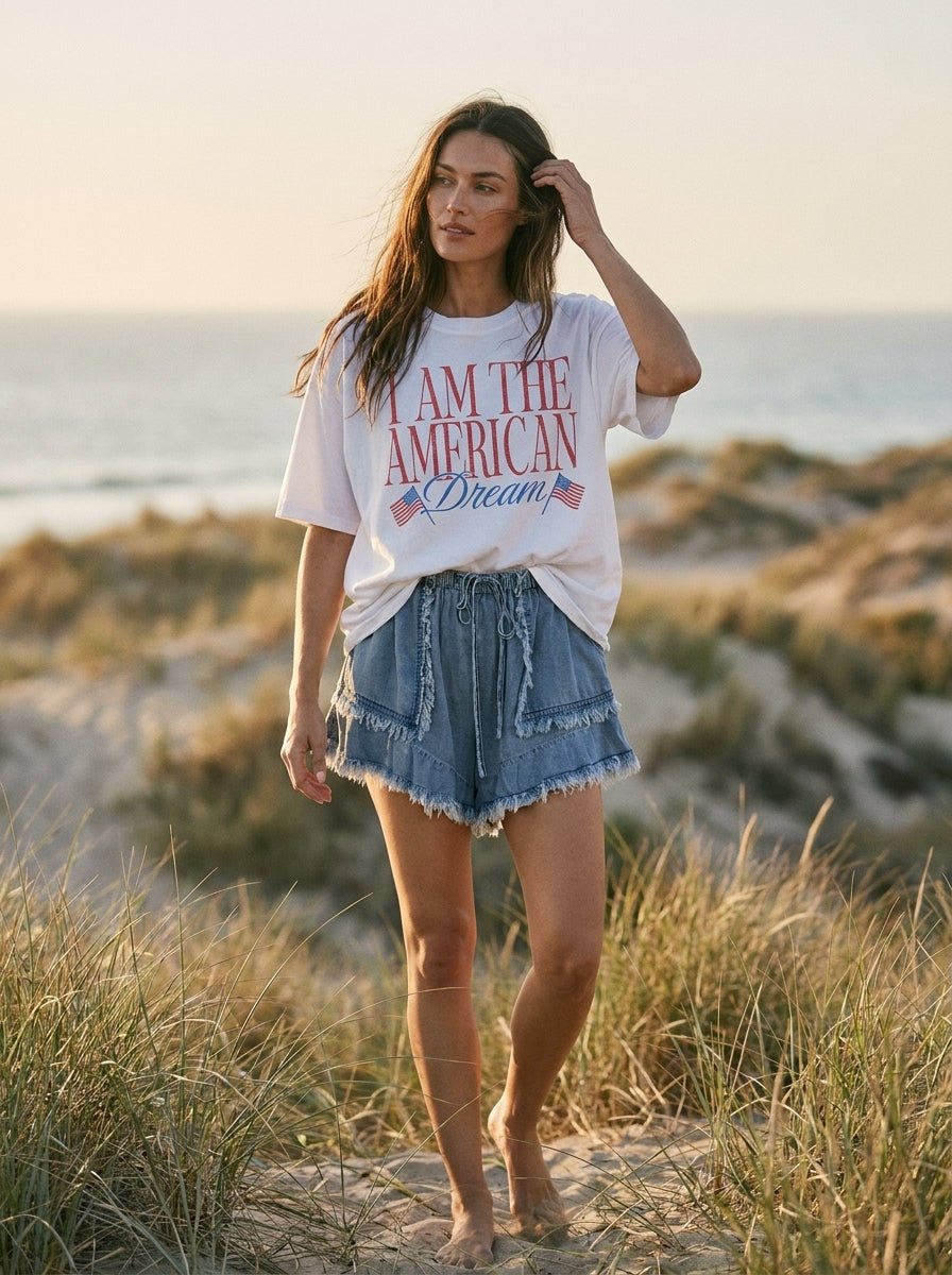 The American Dream Oversized Graphic Tee - Westly