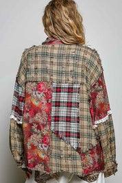 The Artisan Mixed Plaid Patchwork Shacket - Westly